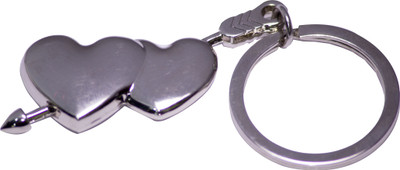 

Oyedeal Dual Heart Key Chain(Silver)