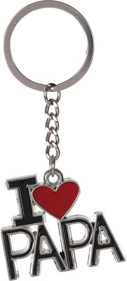 

Joe Louis Love Papa" Metal key chain Locking Key Chain(Multicolor)