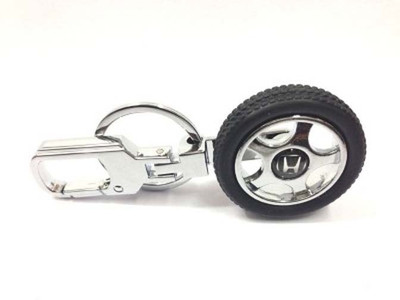 

City Choice Honda Wheel Locking Key Chain(Black, Silver)