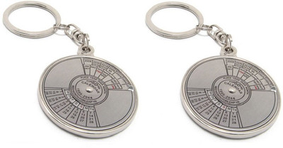 

Confident Two 50 Years Calender Key Chain(Silver)