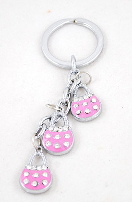 

Forty Creek 3 Pink Designer Bags Key Chain(Pink)