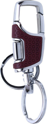 

Zeroza Omuda Button Operated Hook ODA14 Locking Key Chain(Brown)