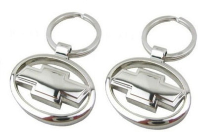 

Aura Set Of 2 Imported Chevrolet Full Metal Locking Key Chain(Silver)
