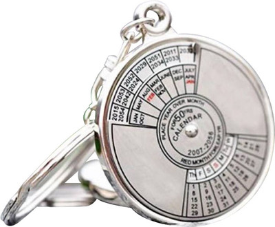 

Ezip Fifty Year Premium Calendar Locking Key Chain(Silver)