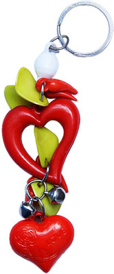 

CTW Heart Hanging Keychain Key Chain(Red)