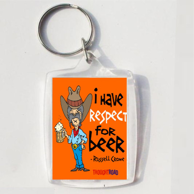 

Thoughtroad RESPECT FOR BEER Key Chain(Multicolor)