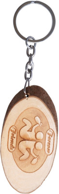 

Oyedeal Forever Friends Wooden Tree Slice Key Chain(Multicolor)
