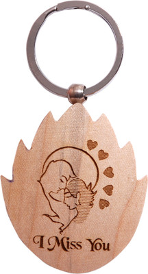 

Oyedeal Express Love KYCN352 Wooden Engraved Key Chain(Brown)
