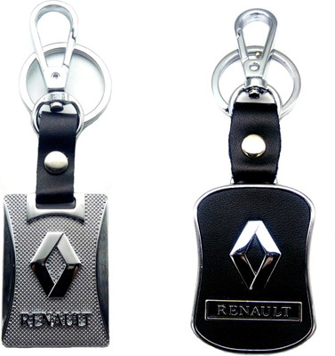 

City Choice Combo of Renault Leather-Metal Hook Locking Key Chain(Black, Silver)