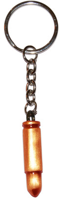 

Tech Fashion Toy Gun Bullet Copper Colour Metal Keyring -TF-431 Locking Key Chain(Gold)