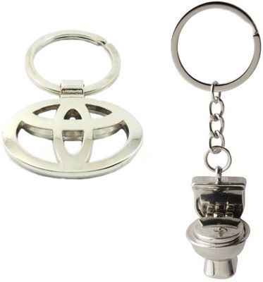 

Alexus Toyota And Commode Key Chain(Silver)