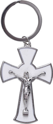 

Zeroza Christian Cross IDL40 Key Chain(White)