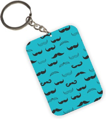 

The Crazy Me Moustache Pattern Key Chain(Multicolor)