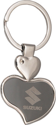 

Oyedeal Suzuki Heart Shape Key Chain(Silver)