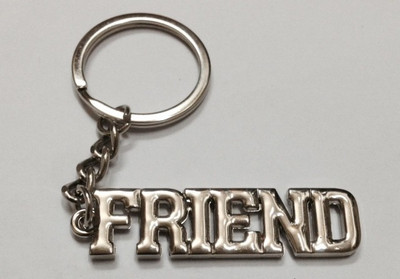 

Aura Metal Chrome Friend Key Chain(Silver)