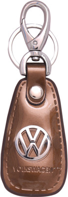 

Oyedeal Volkswagen Leather Metal Locking Key Chain(Brown)