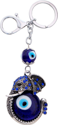 

Oyedeal Feng Shui Elephant With Evil Eye KYCN1924 Locking Key Chain(Multicolor)