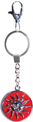 

Tech Fashion Red SUN Emboss Locking Key Chain(Red)