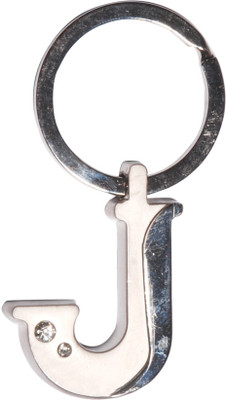 Oyedeal Alphabet J Key Chain(Silver)