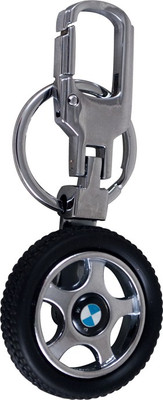 

Forty Creek BMW Tyre Logo Locking Key Chain(Black)