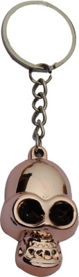 

CTW Skelton Face Golden Acrylic Key Chain(Gold)