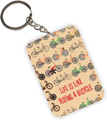 

The Crazy Me Riding a Cycle Key Chain(Multicolor)