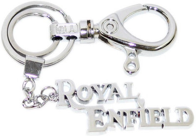 24x7 Shop Royal Enfield Heavy Duty Full Metal Locking Key Chain(Silver)