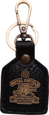 

Oyedeal Royal Enfield Square Faux Leather KYCN1456 Locking Key Chain(Black)