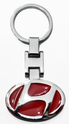 ADITYA TRADERS CLASSY FULL METAL 'HYUNDAI' CAR KEYCHAIN Key Chain(Red)