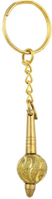 

CTW Golden Bajrangi Metal Keychain Key Chain(Gold)