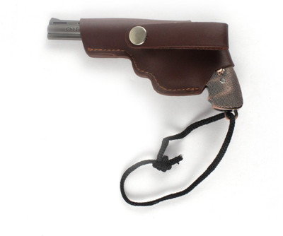

CTW Heavy Real Look Gun Full metal quality With Cover Key Chain(Brown)