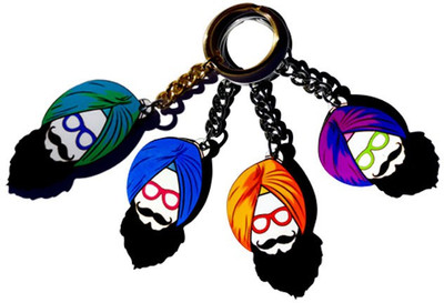 

MiiCreations Punjabi Singh Beard Key Chain(Multicolor)