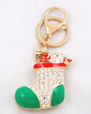 

Forty Creek Multicolor Shoe With Stones Locking Key Chain(Multicolor)