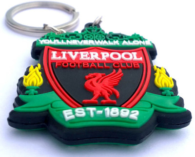 

AA Retail Liverpool FC Crest Logo Double Side Silicone Key Chain(Red, Silver)