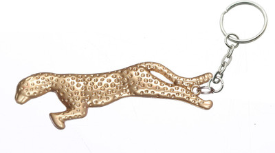 

Confident Metal Jaguar Key Chain(Gold)
