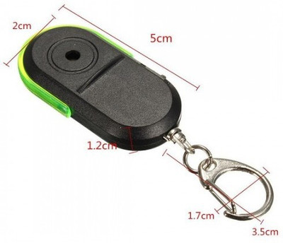 

Sukot Wireless Anti-Lost Alarm Key Finder Locator Keychain Whistle Sound LED Light Locking Key Chain(Multicolor)
