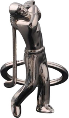 

Oyedeal Golf Player Metal Key Chain(Silver)
