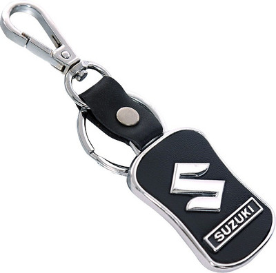 

U. R. GOD Hq Suzuki Leather & Metal Car Logo Locking Key Chain(Black)