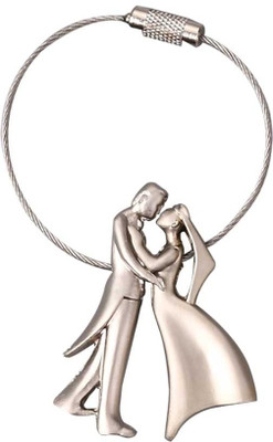 26% OFF on ShopeGift Bride & Groom Metal Wire Locking Key Chain(Silver) 26% OFF on ShopeGift Bride & Groom Metal Wire Locking Key Chain(Silver)