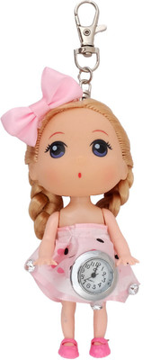 

Super Drool Pinkpolka Sweet and Glamorous Doll Watch Locking Key Chain(Pink)