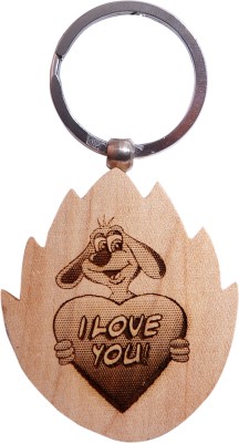 

Oyedeal Express Love KYCN366 Wooden Engraved Key Chain(Brown)