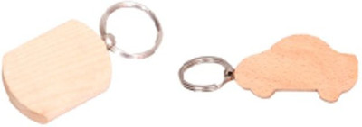 

Onlineshoppee Wooden Engraved Key Chain(Multicolor)
