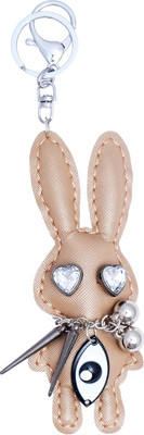 

Super Drool Beige Bunny Key Chain(Beige)