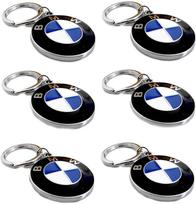 

Confident Pack Of 6 Silver Metallic Bmw Key Chain(Multicolor)