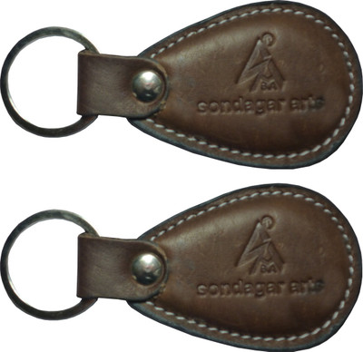 

Sondagar Arts Genuine Leather Mens Key Chain(Brown)