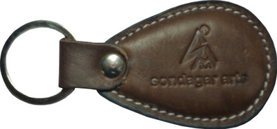 

Sondagar Arts Pure Leather Metal Mens Key Chain(Brown)