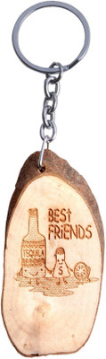 

Oyedeal Best Friends Wooden Tree Slice Key Chain(Multicolor)