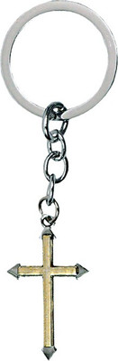 

U R God Jesus Cross Metal Key Chain(Yellow)