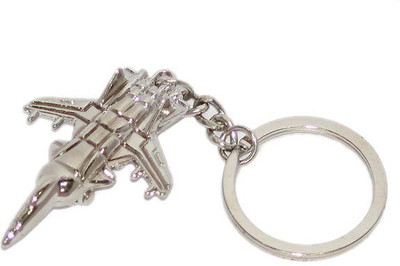 

Aura Imported Fighter Jet Metal Key Chain(Silver)
