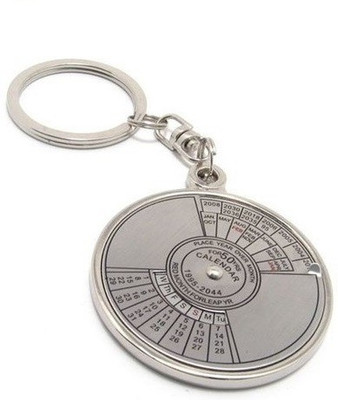 

Ezone Compass Date Perpetual with Calendar Key Chain(Silver)